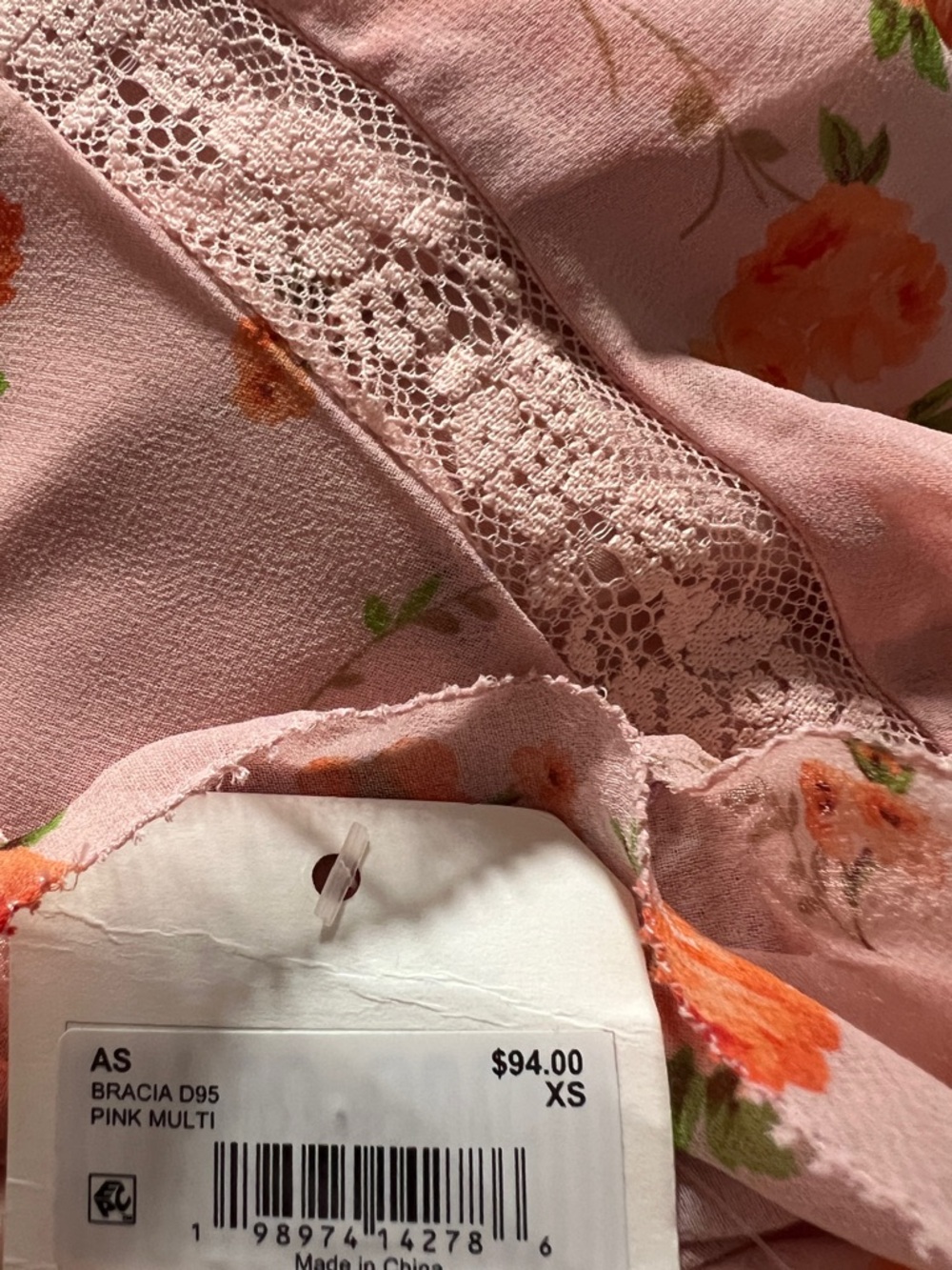 NWT Altar'd State Braelyn Floral Mini Dress Ruffle Lace Dress - Picture 5 of 7